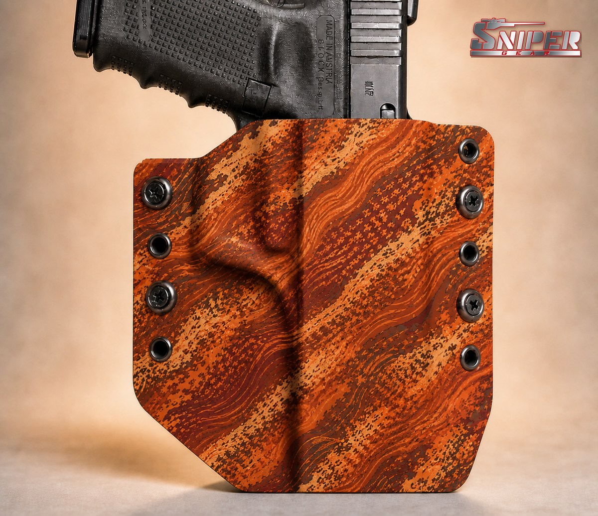 07 Kalahari Heat Sniper Gear infused Kydex holster pattern