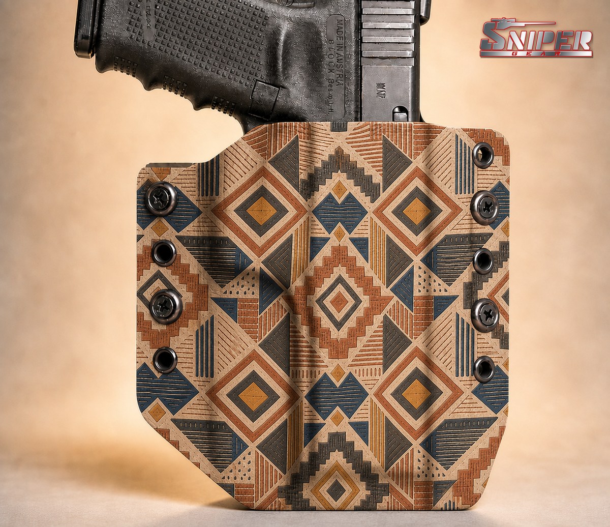 10 Highland Etch Sniper Gear infused Kydex holster pattern