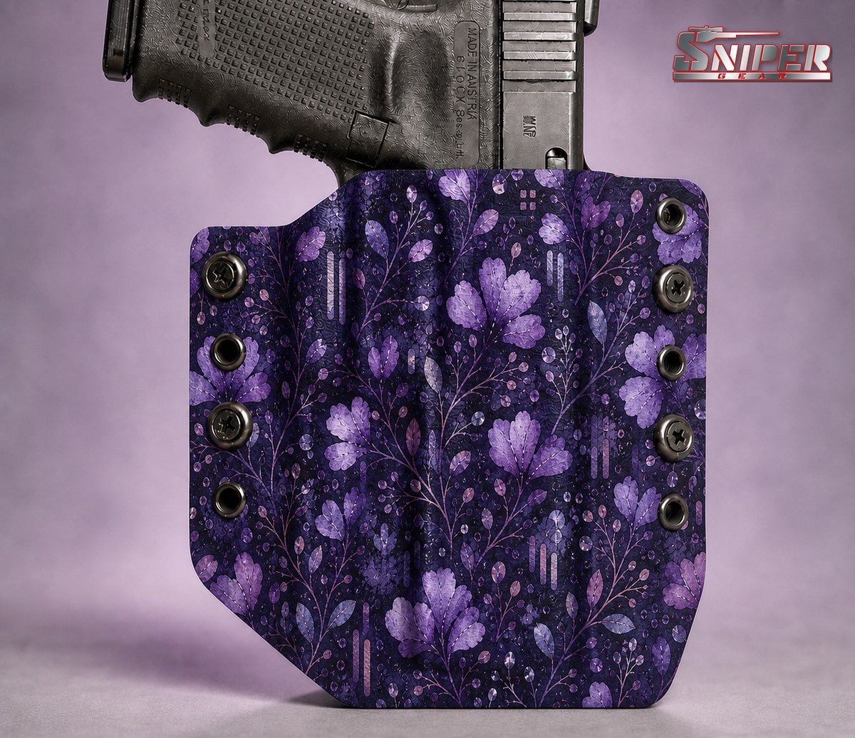 12 Jacaranda Night Sniper Gear infused Kydex holster pattern