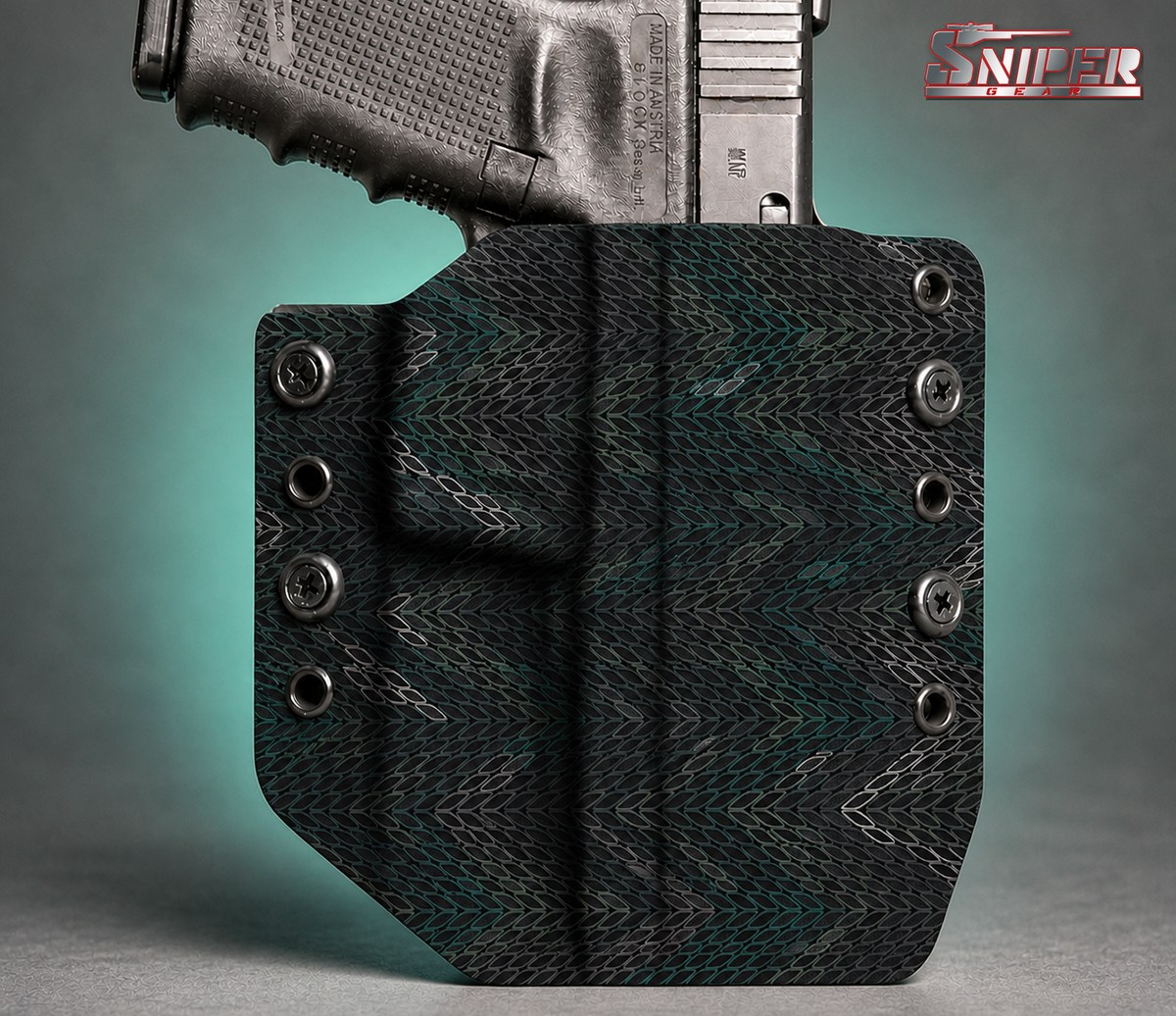 14 Black Mamba Mesh Sniper Gear infused Kydex holster pattern
