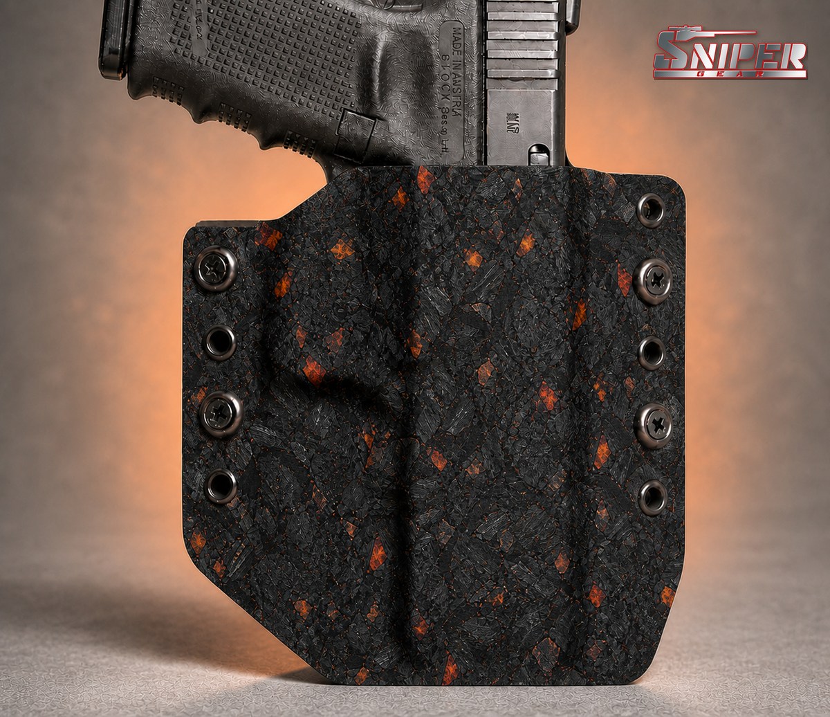 18 Carbon Ember Sniper Gear infused Kydex holster pattern